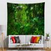 Loccor Jungle Forest Tapestry - 179''x98'' Summer Rainforest Green Trees Natural Scenery Wall Hanging for Home Living Room Artistic Decor view 4