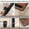 YUHFERA Sofa Armrest Tray Table for Couch - 360 Swivel Height Adjustable End for Small Spaces, Snack Side Table for Bed or Chair with Phone & Tablet Slot (Rustic,Standard) view 3