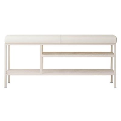 Shoe Rack Bench, Metal Iron Shoe Storage Organizer Bench, Entryway Bench, Shoe Bench for Bathroom Bedroom Hallway, Holds Up to 330 lb