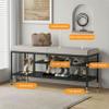Shoe Rack Bench, Metal Iron Shoe Storage Organizer Bench, Entryway Bench, Shoe Bench for Bathroom Bedroom Hallway, Holds Up to 330 lb view 4