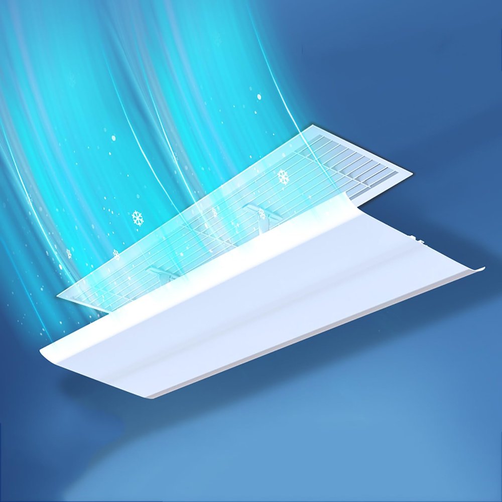 WYHBXD Air Vent Deflector-Adjust The Wind Direction at Will-Ceiling Register Vent Deflector,Suitable for Central Air Conditioning (Size : 53x20cm/21x8in)