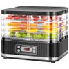 VIVOHOME Electric 5 Trays Food Dehydrator Machine, 400W Hydrator Machine with 72H Digital Timer and Temperature Control for Fruit Vegetable Meat Jerky Herb Beef Mushroom, Black view 1