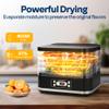 VIVOHOME Electric 5 Trays Food Dehydrator Machine, 400W Hydrator Machine with 72H Digital Timer and Temperature Control for Fruit Vegetable Meat Jerky Herb Beef Mushroom, Black view 2