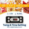 VIVOHOME Electric 5 Trays Food Dehydrator Machine, 400W Hydrator Machine with 72H Digital Timer and Temperature Control for Fruit Vegetable Meat Jerky Herb Beef Mushroom, Black view 3