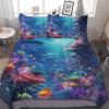 Mysterious Space Duvet Cover King Size - Super Soft Underwater World Comforter Cover Set, 3PCS Breathable Microfiber Bedding Set with Zipper Closure view 1