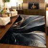 7x10 Large Area Rugs Luxurious High-End Quicksand Printing Area Rug for Living Room, Modern Design Stylish Modern Rug with Double Sided Carpet Tape for Bedroom Men Room Decor view 3