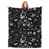 Anime Blanket Halloween, Soft Cozy Warm Flannel Plush Blankets for Home Office Bedroom Napping Watching TV Traveling Camping (Horror, 40"x50") view 1