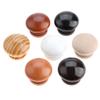 ALturN Wooden Handles,Wooden knobs for Drawers 20pcs Round Wooden Cabinet Furniture Drawer Knobs Pulls Handles-Chest of Drawer Knobs,Mushroom Shape-34mm Diameter,25mm Overall Height (Color : Black) view 4