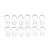 Gavigain 12PCS Shower Curtain Hooks, Metal Double Glide Shower Hooks Rings Stainless Steel Hooks Curtain Rod Hooks for Double Shower Curtain Hooks, Bathroom view 1