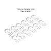 Gavigain 12PCS Shower Curtain Hooks, Metal Double Glide Shower Hooks Rings Stainless Steel Hooks Curtain Rod Hooks for Double Shower Curtain Hooks, Bathroom view 3