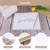 NISAIKLUZ Guest Book for Wedding,Parties,Birthdays and Receptions or Other Occasion, Recording Guest Wishes and Memories with The Host 7.5 * 9" view 4