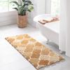 DEXDE Bathroom Rug Runner Non-Slip, Extra Absorbent Shaggy Large Bath Mat, Machine Washable Long Shower Rug for Bathroom Bedroom Hallway, 20" x 47" Beige view 3