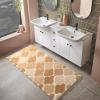 DEXDE Bathroom Rug Runner Non-Slip, Extra Absorbent Shaggy Large Bath Mat, Machine Washable Long Shower Rug for Bathroom Bedroom Hallway, 20" x 47" Beige view 4
