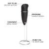 ALOEU Milk Frother with Stand Handheld Whisk Drink Foamer Mini Blender Mixer for Coffee Frappe Matcha Espresso view 4