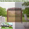 MMLeYN Outdoor Air Conditioning Rack Shell Blinds, Air Conditioning Flower Stand, Louvered Solid Wood Air Conditioning Rack Frame Radiator Cover, Air Conditioner Outer Frame (Size : X-Large) view 3