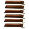 Wooden handles,wooden knobs for drawers Wooden Cabinet Knobs Drawer Handles Pulls Knobs Cupboard Handles Kitchen Door Handles Furniture Hardware Dresser Knob Handles, Screws Included,6 PCS (Hole Dista view 1