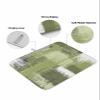 Sage Green Dish Drying Mat for Kitchen Counter, Absorbent Reversible Dish Drainer Rack Mats for Coffee Bar Mats 18''x24'' 1 PCS Gradient White Farmhouse Country Smear Art view 2