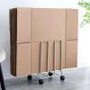 XLIHAWY Carton Storage Cart, Metal Carton Stand, Carton Organizer Rack with Wheels, Portable Movable Carton Shelf, Cartons Divider(White,11.8x9.8x16.9in/2set) view 2