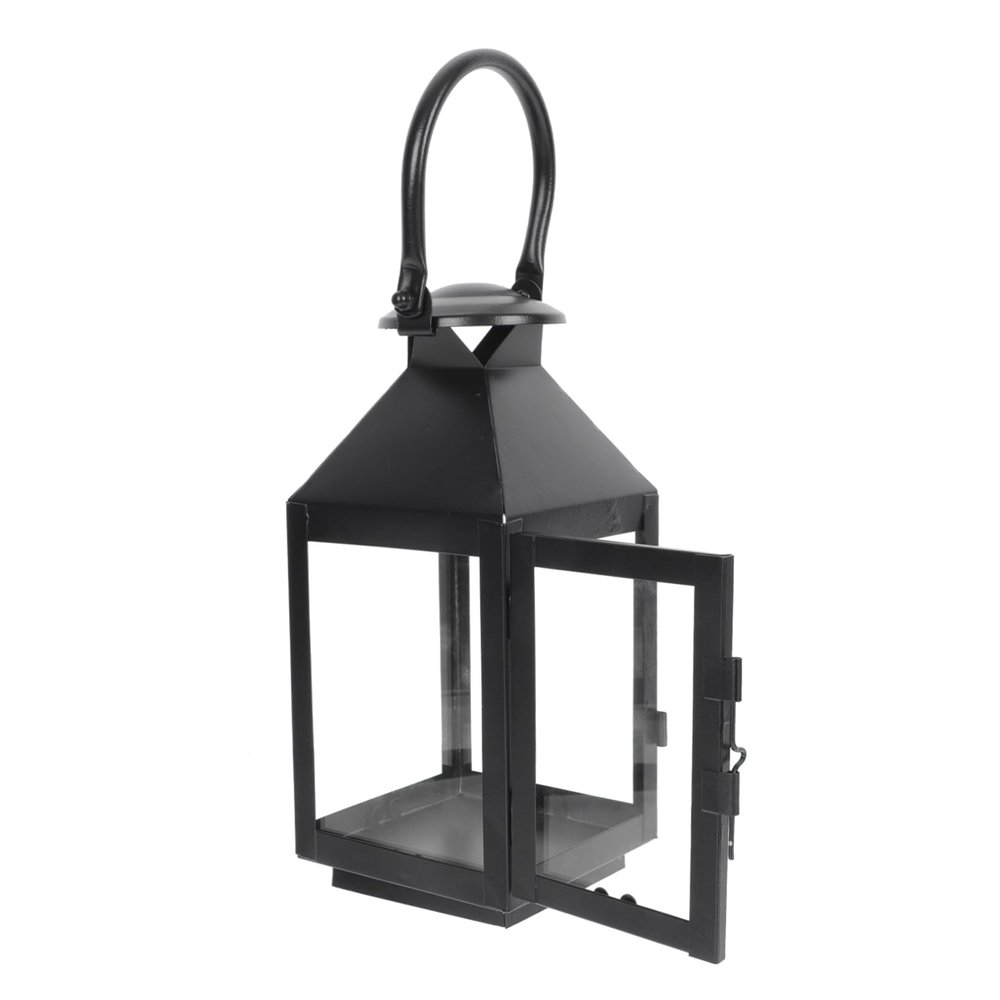 Cabilock 1pc Nordic Iron Lantern Candlestick Creative Xmas Decor for Garden Home and Holiday Celebrations and Design Space-Saving Tabletop Tree Ornament