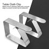 Gsycle Tablecloth Clips, 4Pcs Picnic Table Clips Table Cloth Holders Tablecloth Clamps Heavy Duty Clips Clamp for Dining Restaurant view 2