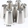 WAGLOS Cake Piping Nozzles Piping Tips 13 Pcs Pastry Nozzles And Coupler Icing Piping Tips Sets Stainless Steel Rose Cream Bakeware Cupcake Piping Set Unique decoration view 2