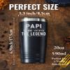 Onebttl Grandpa Gifts Tumbler, Grandfather Presents from Granddaughters Grandsons for Father's Day Christmas Birthday, Stainless Steel Cup with Lid, 20oz/590ml - Papi Gifts view 3