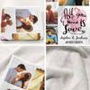 casecoco Customized Photo Blanket Personalized 10 Photos Collage Blankets with Text Custom Fleece Throw Blankets for Birthday Valentine Wedding for Wife Husband Couples view 4