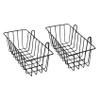 ALOEU 2 Pack Wall Grid Panel Hanging Wire Basket,Grid Wall Storage Basket,Wall Mount Baskets Display Shelves for Kitchen,Home view 1