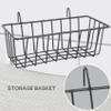 ALOEU 2 Pack Wall Grid Panel Hanging Wire Basket,Grid Wall Storage Basket,Wall Mount Baskets Display Shelves for Kitchen,Home view 3
