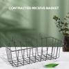 ALOEU 2 Pack Wall Grid Panel Hanging Wire Basket,Grid Wall Storage Basket,Wall Mount Baskets Display Shelves for Kitchen,Home view 4