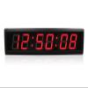 BUTXET 2.3 Inches Countdown/Countup Clock, 6 Digitals LED Digital Wall Clock, 12/24H, Stopwatch, Indoor Clock, Remote Control view 1