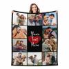 casecoco Custom Blanket with Photos, Personalized 10 Photos Collage Throw Blankets Flannel Picture Bed Blanket Customized Valentine Birthday Wedding Gift for Family Wife Husband Mom Dad Couple Friends view 1