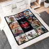 casecoco Custom Blanket with Photos, Personalized 10 Photos Collage Throw Blankets Flannel Picture Bed Blanket Customized Valentine Birthday Wedding Gift for Family Wife Husband Mom Dad Couple Friends view 3