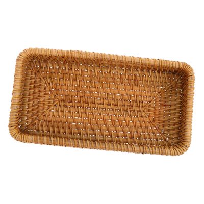 MAGICLULU 2pcs Seagrass Storage Basket Decorative Bread Display Woven Baskets for Shelves