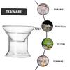 Ciieeo 2sets Reusable Tea Infuser Set Borosilicate Glass Tea Accessories Fine Mesh Filters for Loose Heat-resistant and Design for Home Use view 4