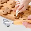2pcs Cookie Cutting Tool Kitchen Gadget Noodle Lattice Roller Cutter Noodle Lattice Cutter Pastry Lattice Wheel Pizza Lattice Roller Cutter Dough Cutter Baking Roller Dough Rollers view 2