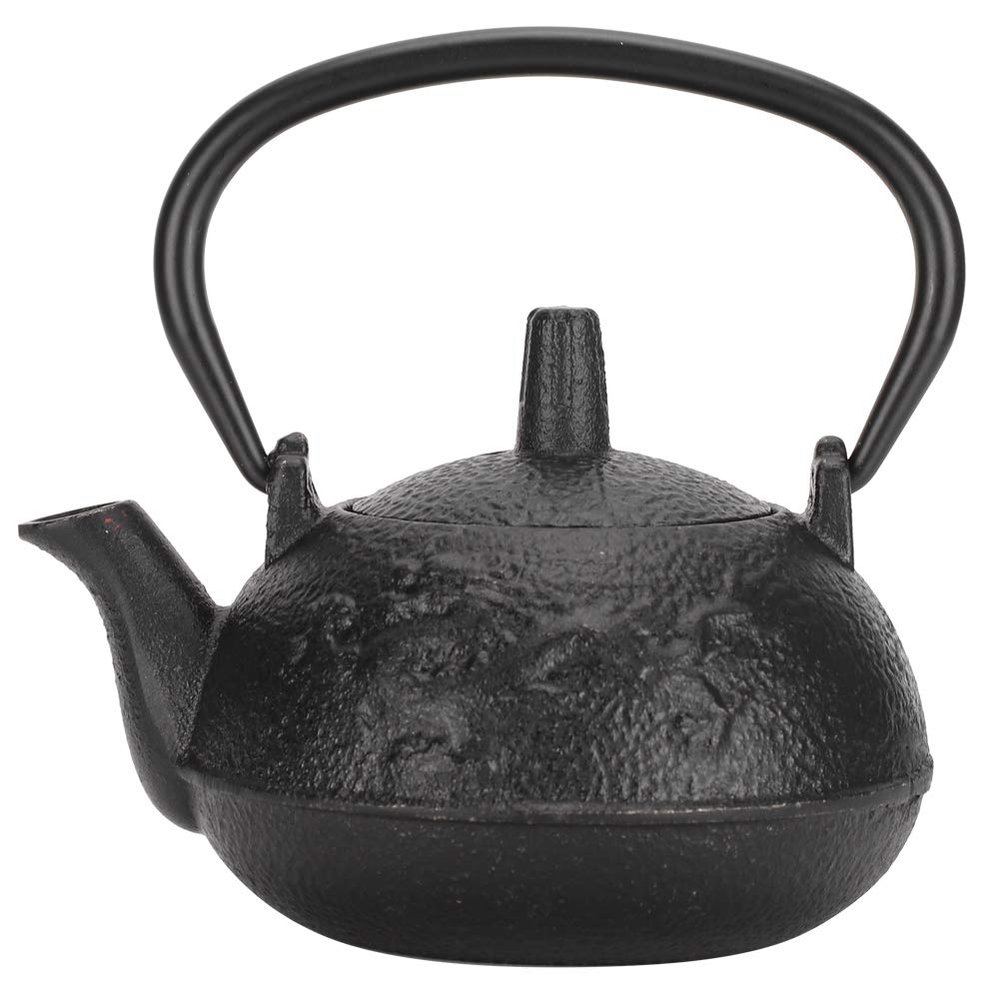 MUNEFE 0.3L Cast Iron Teapot Kele, Cast Iron Tea Pot with Strainer, Japanese Tea Kele for Home Office Decoration