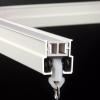 BBHW Bendable Curtain Rails and Fittings, Heavy Duty Ceiling Tracks Aluminum Alloy, Bay Window/Room Divider/Bathroom Curtain Track Drape Rod (Color : Ceiling Mount, Size : 600cm (19.7ft)) view 1