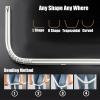 BBHW Bendable Curtain Rails and Fittings, Heavy Duty Ceiling Tracks Aluminum Alloy, Bay Window/Room Divider/Bathroom Curtain Track Drape Rod (Color : Ceiling Mount, Size : 600cm (19.7ft)) view 3