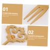 Ciieeo 1pc Vintage Crown Fruit Forks Dessert Picks for Home Weddings Parties and Celebrations Easy to Clean and Stylish Cutlery for Fruits and Desserts view 2