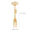 Ciieeo 1pc Vintage Crown Fruit Forks Dessert Picks for Home Weddings Parties and Celebrations Easy to Clean and Stylish Cutlery for Fruits and Desserts view 3