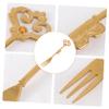 Ciieeo 1pc Vintage Crown Fruit Forks Dessert Picks for Home Weddings Parties and Celebrations Easy to Clean and Stylish Cutlery for Fruits and Desserts view 4