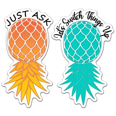 Copkim 2 Pcs Cruise Door Magnets for Cruise Large Pineapple Ship Door Decorations Thicken Pineapple Magnetic Car Magnets Cruises Doors Decoration for Cabin Car Fridge Carnival Stateroom(Fresh Style)