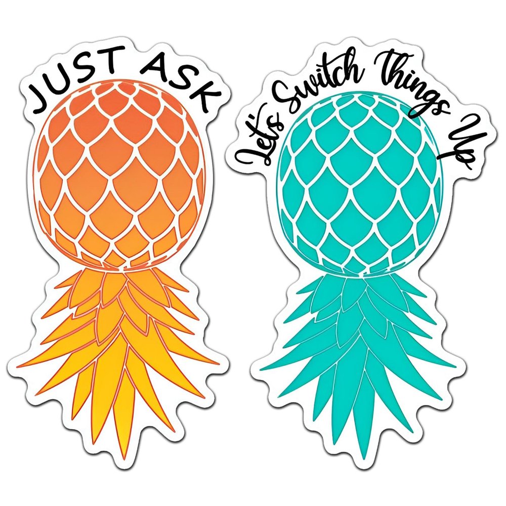 Copkim 2 Pcs Cruise Door Magnets for Cruise Large Pineapple Ship Door Decorations Thicken Pineapple Magnetic Car Magnets Cruises Doors Decoration for Cabin Car Fridge Carnival Stateroom(Fresh Style)