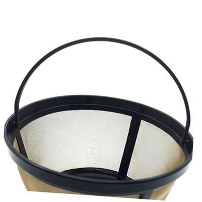 Ciieeo 2pcs Shape Reusable Coffee Filter Golden Mesh Basket Easy to Clean Dishwasher Safe for Coffee Makers High Permeability for Flavorful Brews