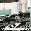 Alpaca Wool Throw Blanket, Native Design Wool Blanket, Throw Aztec Pattern Alpaca Wool Throw Blanket (Black, Throw 78"x48") view 2