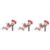 Amosfun 3pcs Artificial Plum Blossom Faux Flower Arrangement Red for Home Decor Weddings and Celebrations Lifelike Easy to Maintain Simulation Plum Blossom view 1