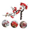 Amosfun 3pcs Artificial Plum Blossom Faux Flower Arrangement Red for Home Decor Weddings and Celebrations Lifelike Easy to Maintain Simulation Plum Blossom view 2