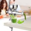 Asixxsix Manual Wheatgrass Juicer, Stainless Steel Manual Juicer Fruit Vegetables Squeezer Tabletop Clamp Manual Juicer Extractor for Ginger Celery Grape, Wheatgrass Grinder view 2