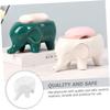 Cabilock Little Elephant Soap Holder Creative Ceramic Soap Dish Drain Soap Tray Elephant Soap Rack view 2